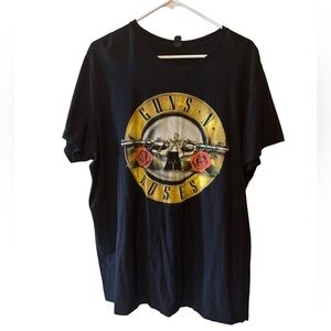 Bay Island Black Guns N Roses T-Shirt Size 2XL
